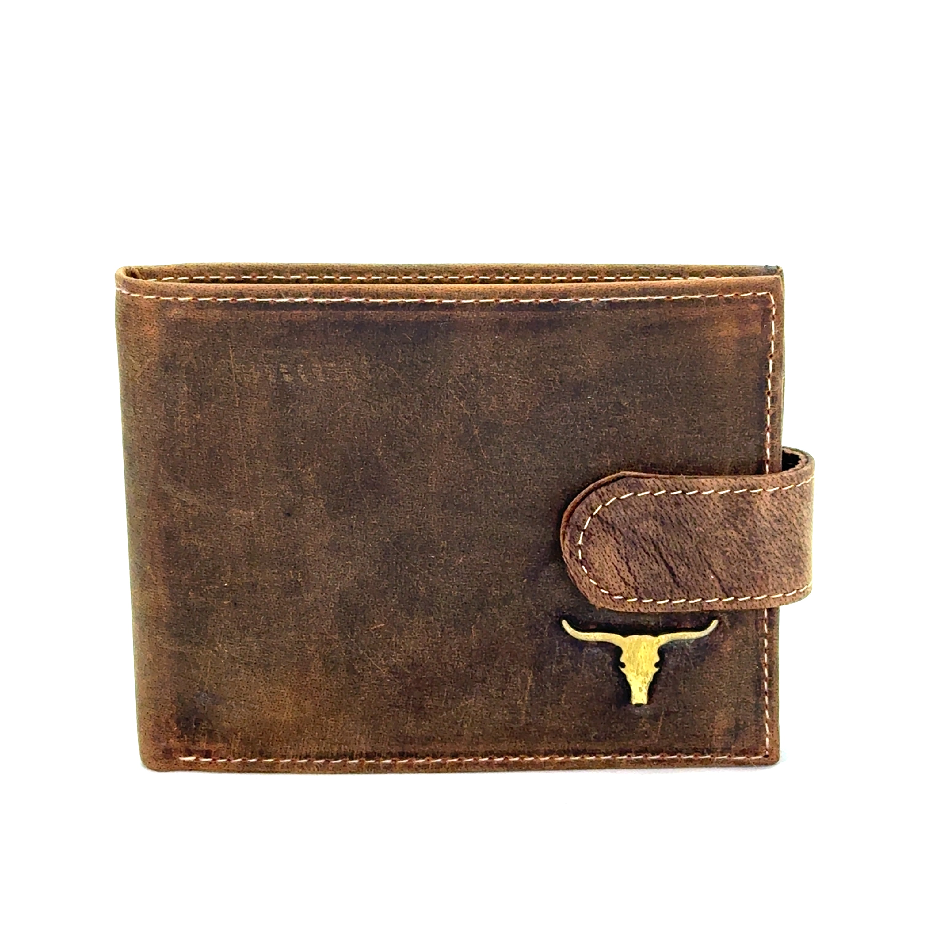 Portofel barbati Buffalo , piele naturala , Maro