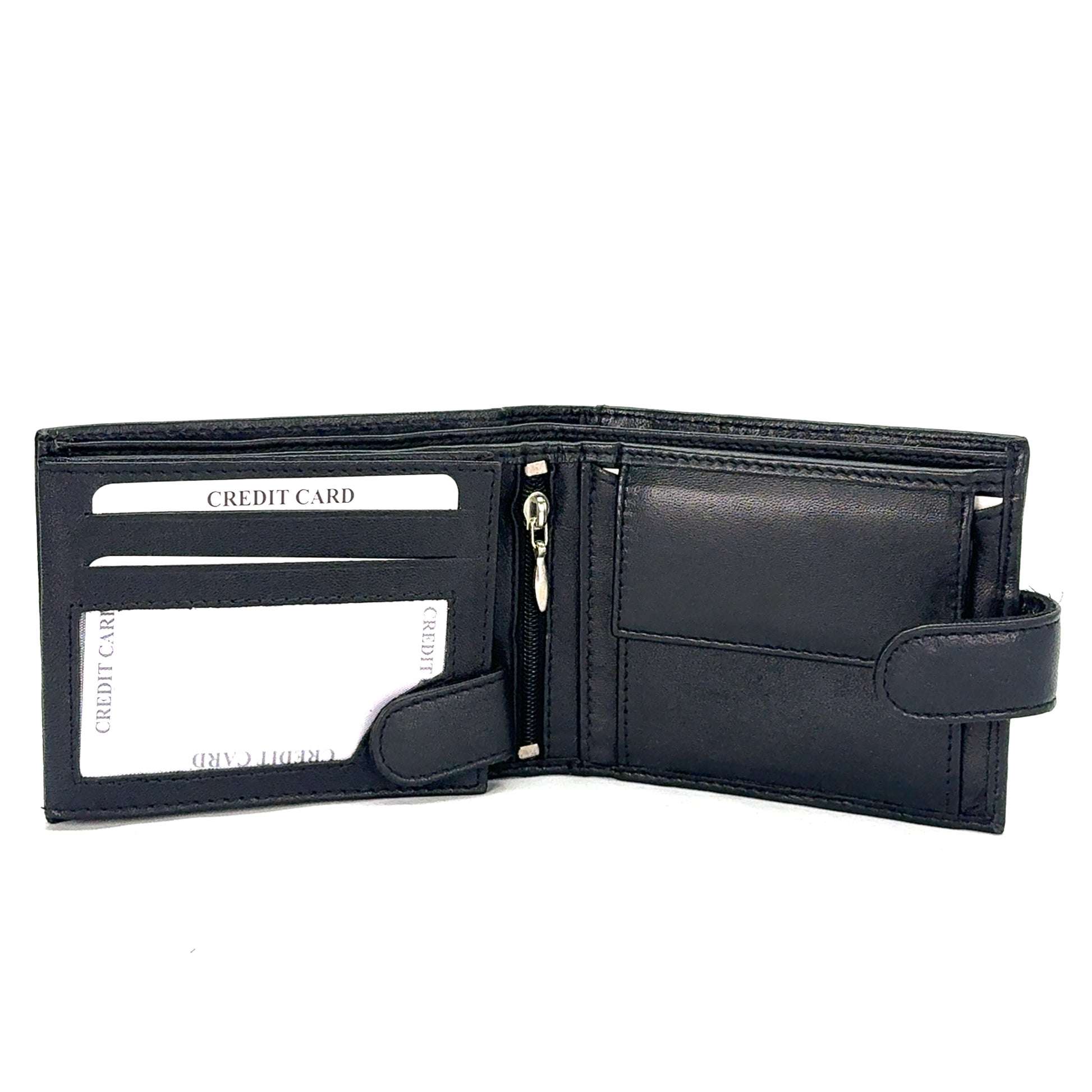 Portofel barbati Rawhide ll , piele naturala , Negru