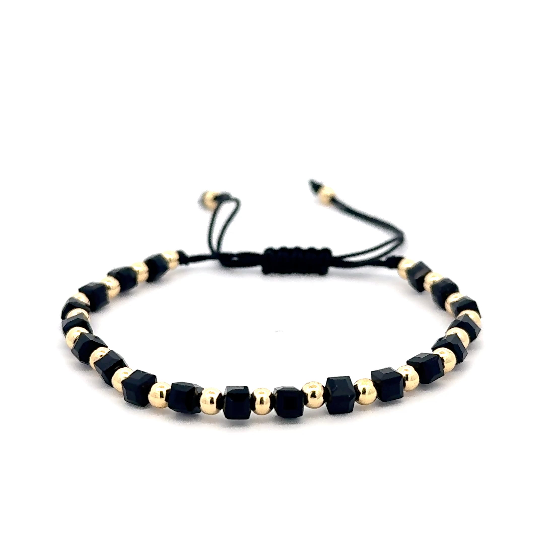 Brătară Grace Beads , placată cu aur 18 k