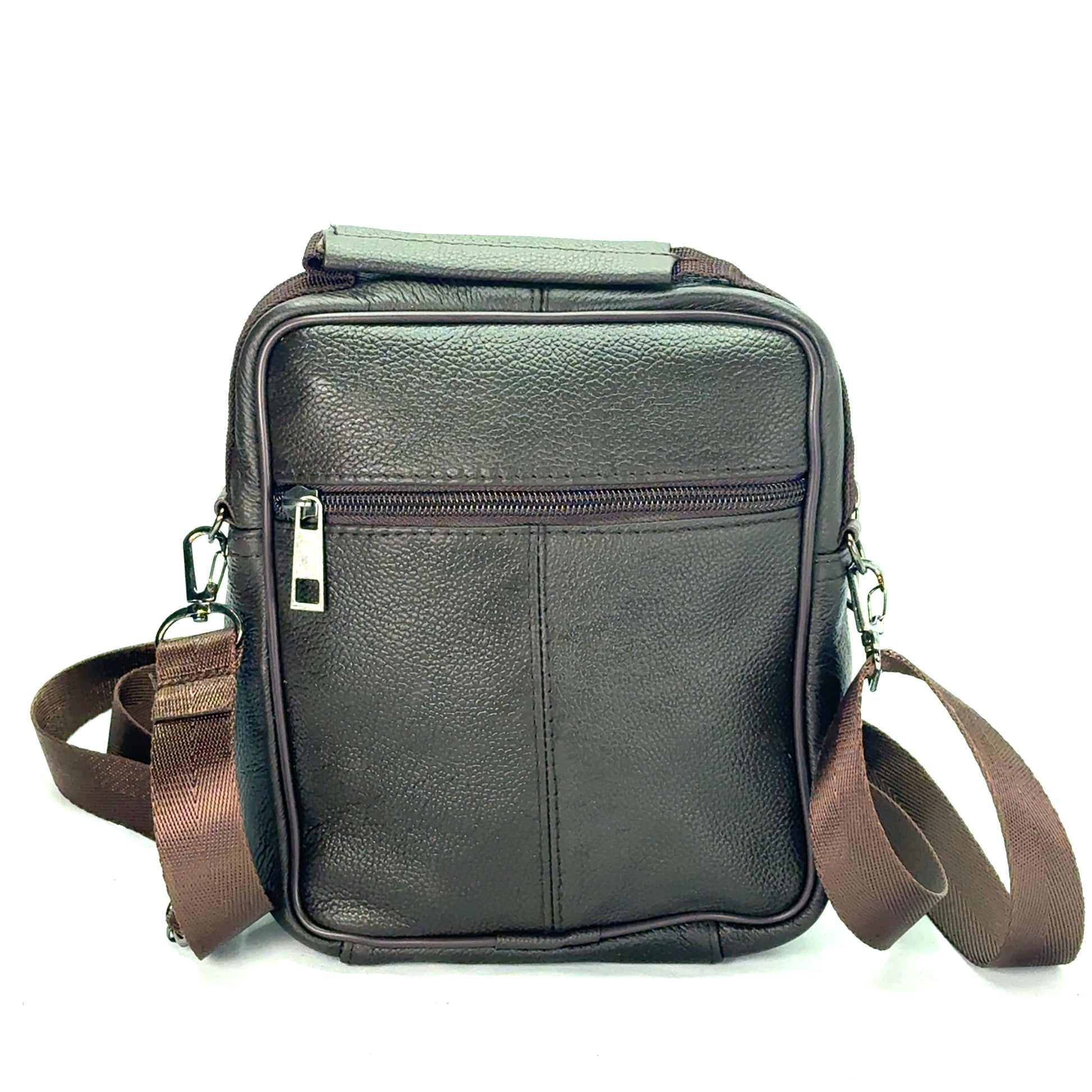 Borseta de umar , din piele naturala, maro , BBMP - 1335