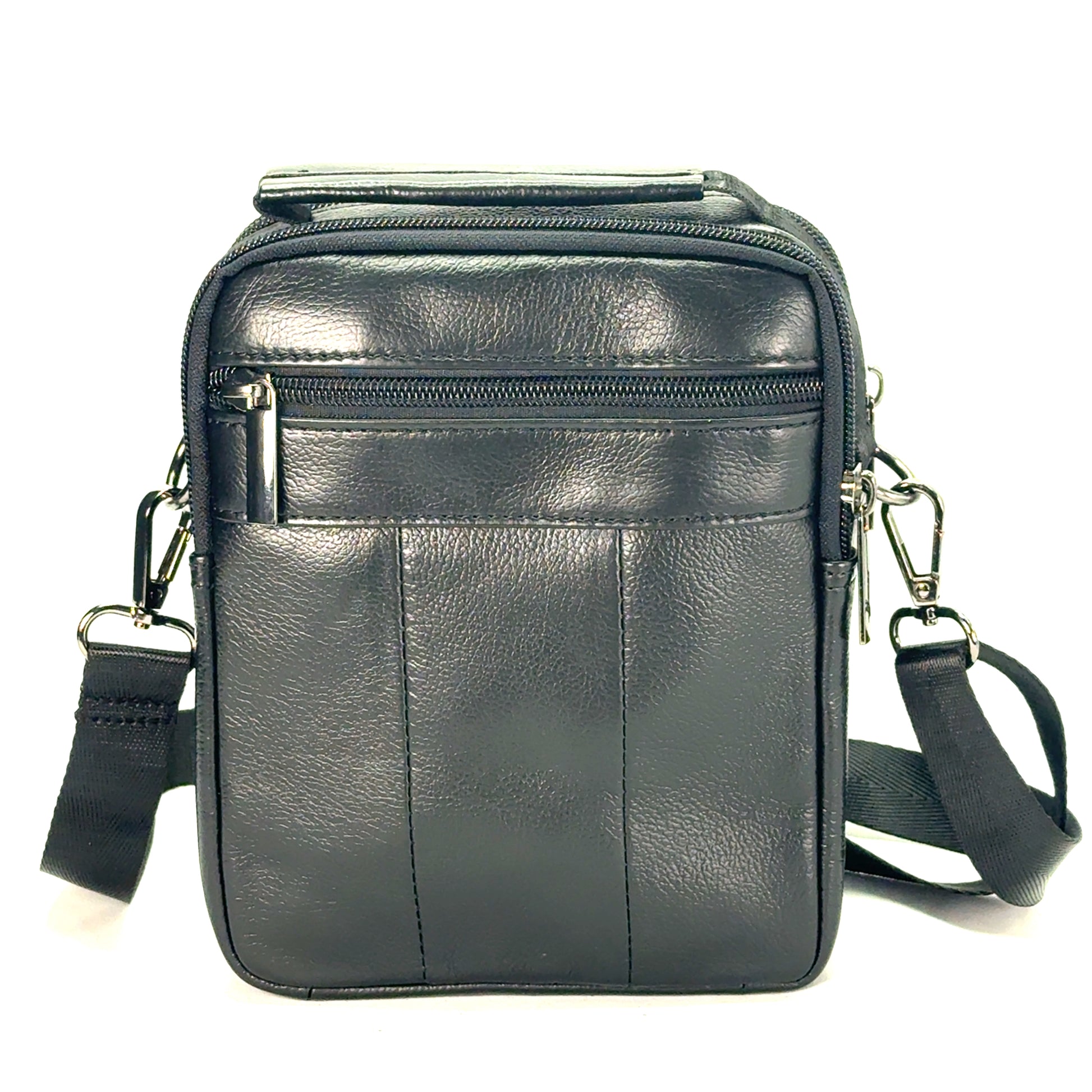 Borseta de umar , din piele naturala, negru , BBNP - 1445