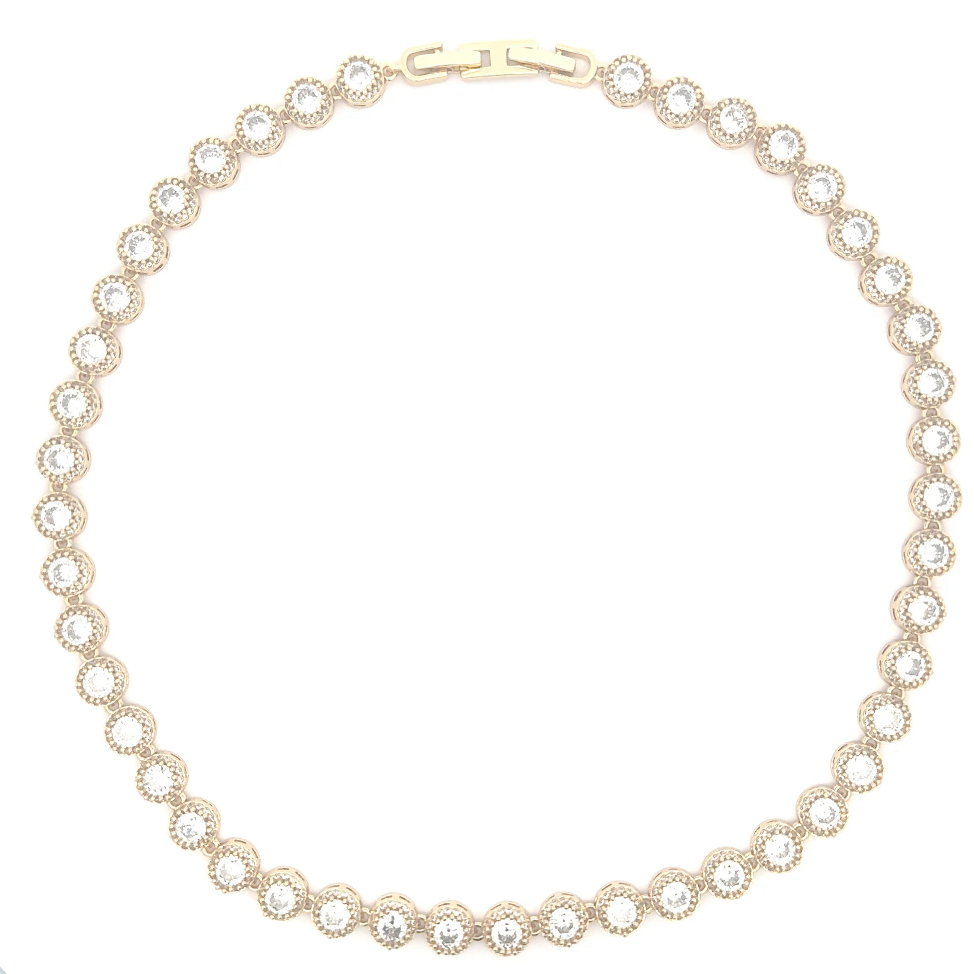 Set dama Fashion , placat cu rodiu + cristale zirconia