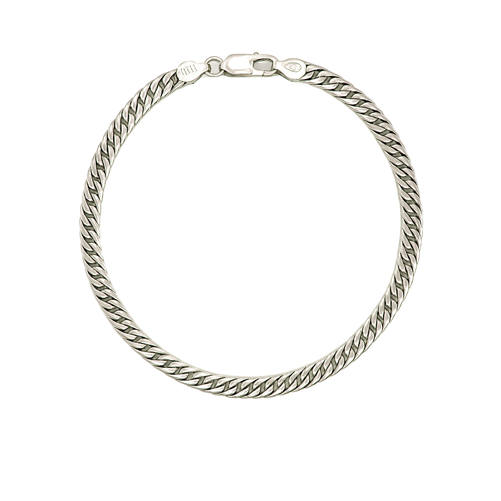 Bratara barbati din argint rodiat BBAG-08