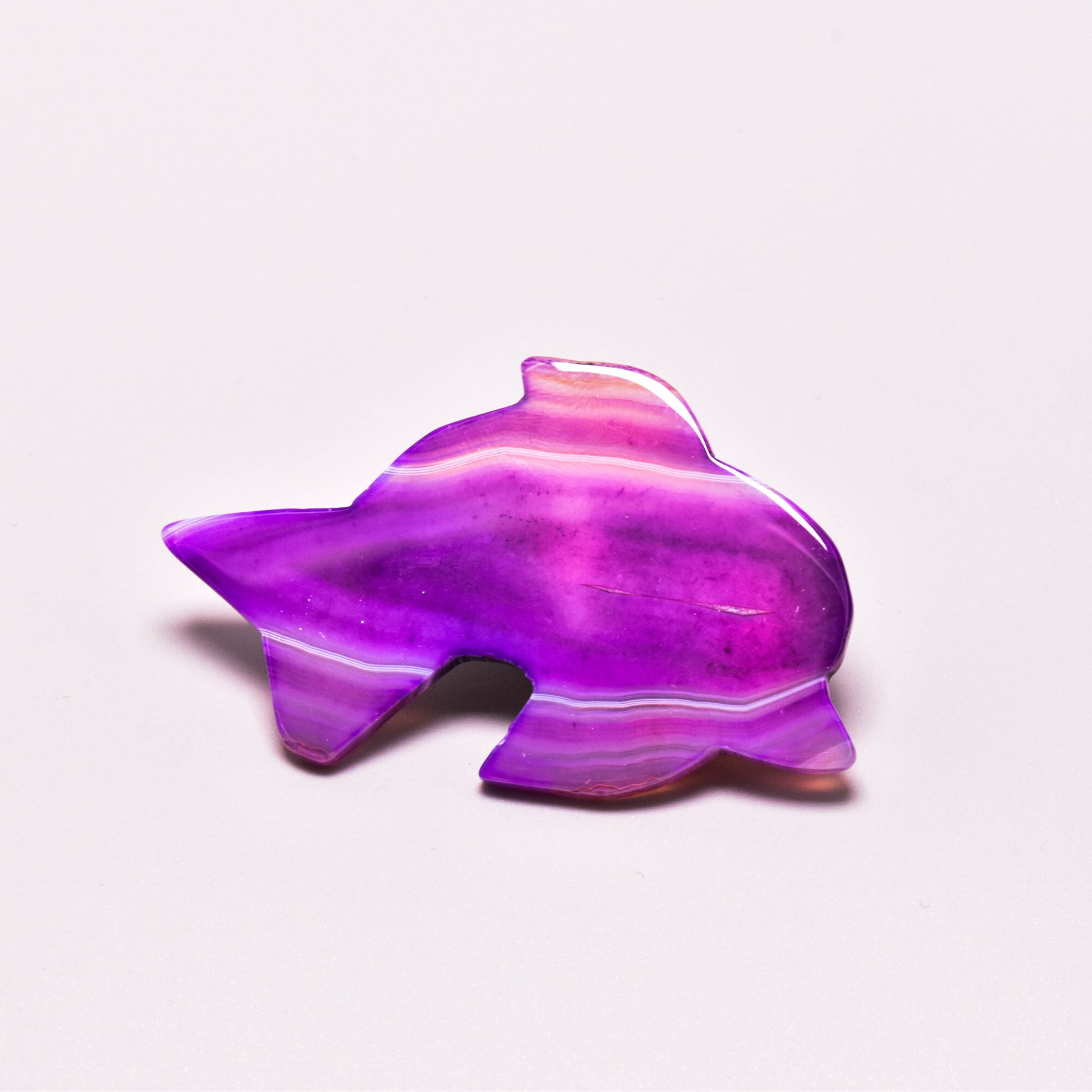 Felie din agat stefuita in forma de delfin