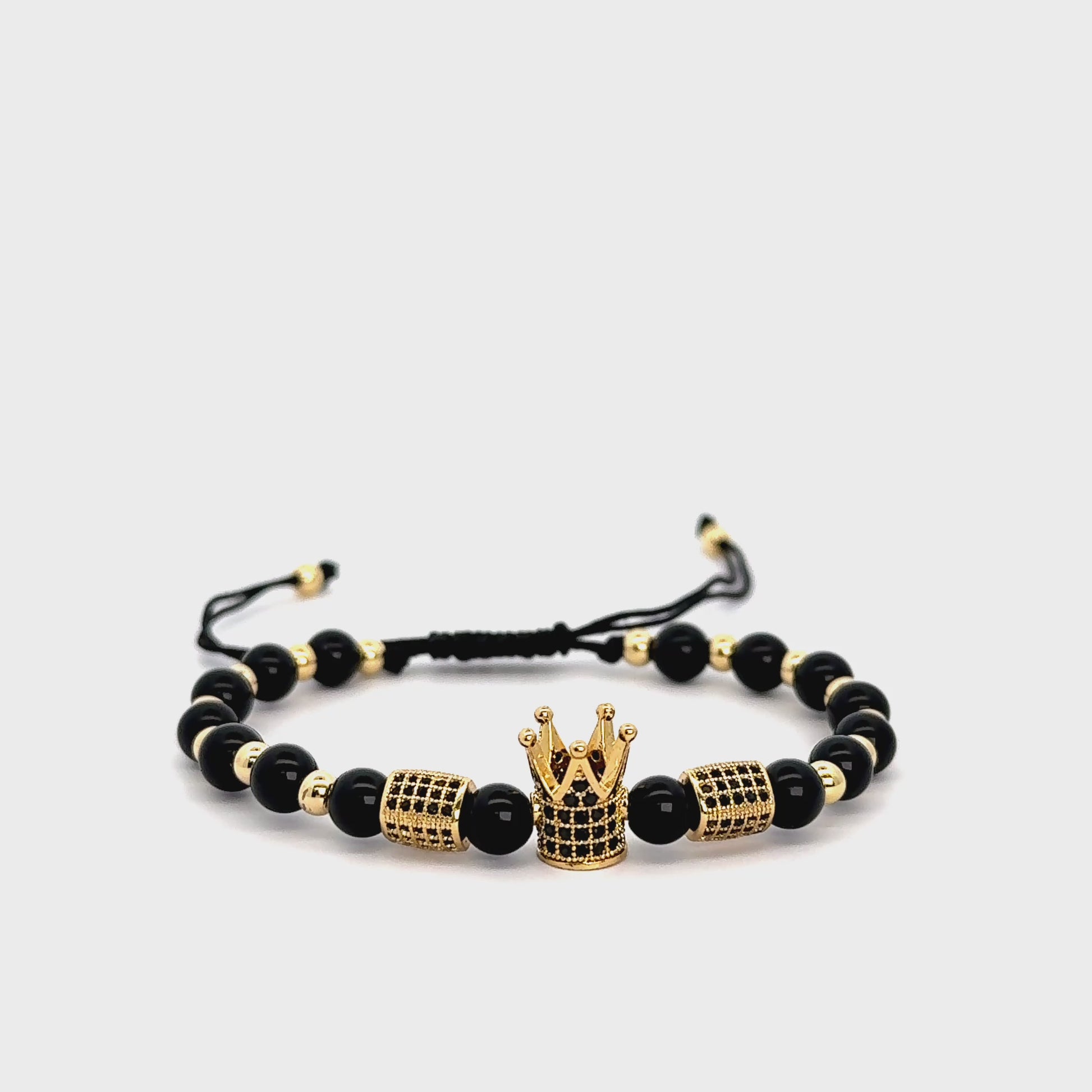 Bratara barbati din metal comun cu cristale zirconia