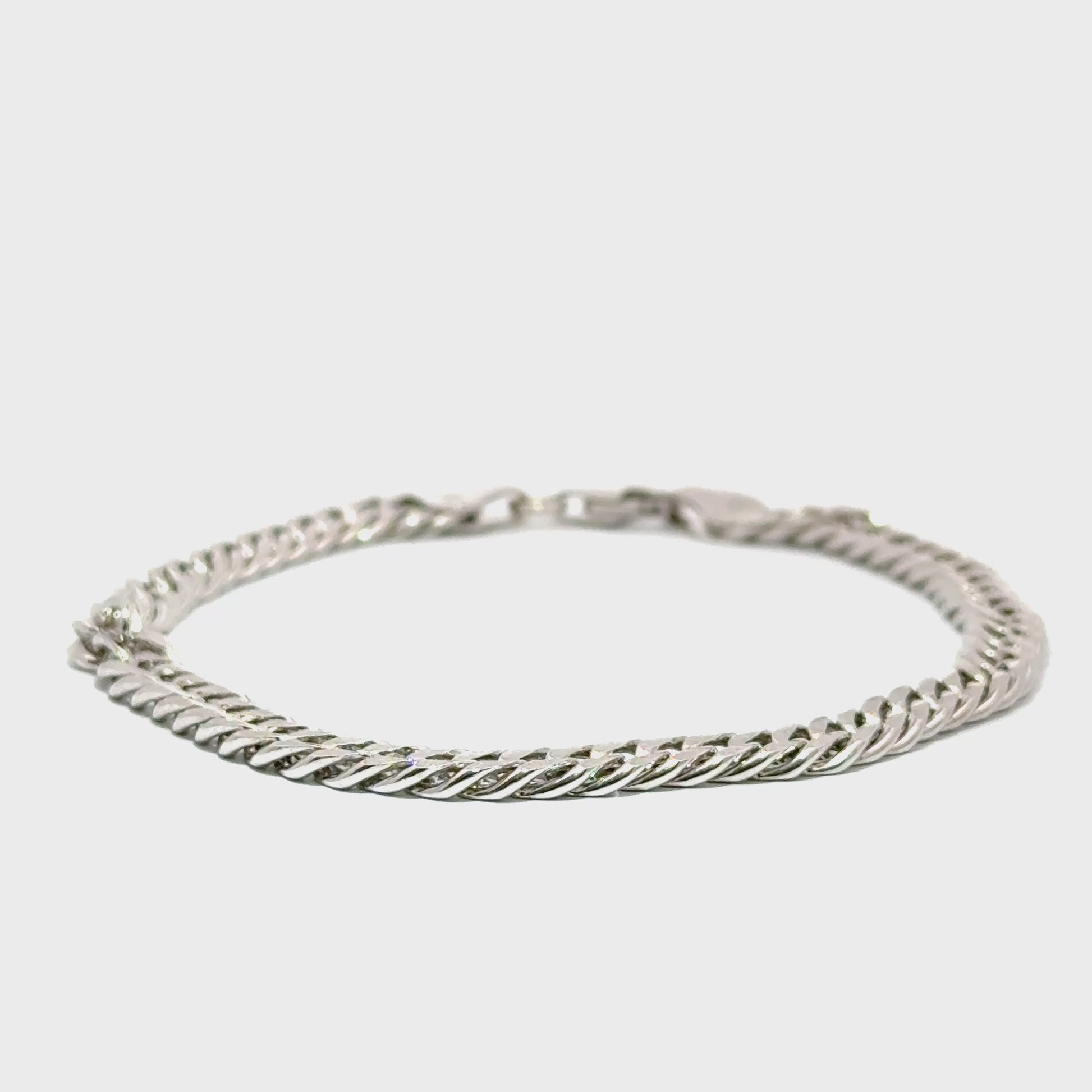 Bratara barbati din argint rodiat BBAG-08