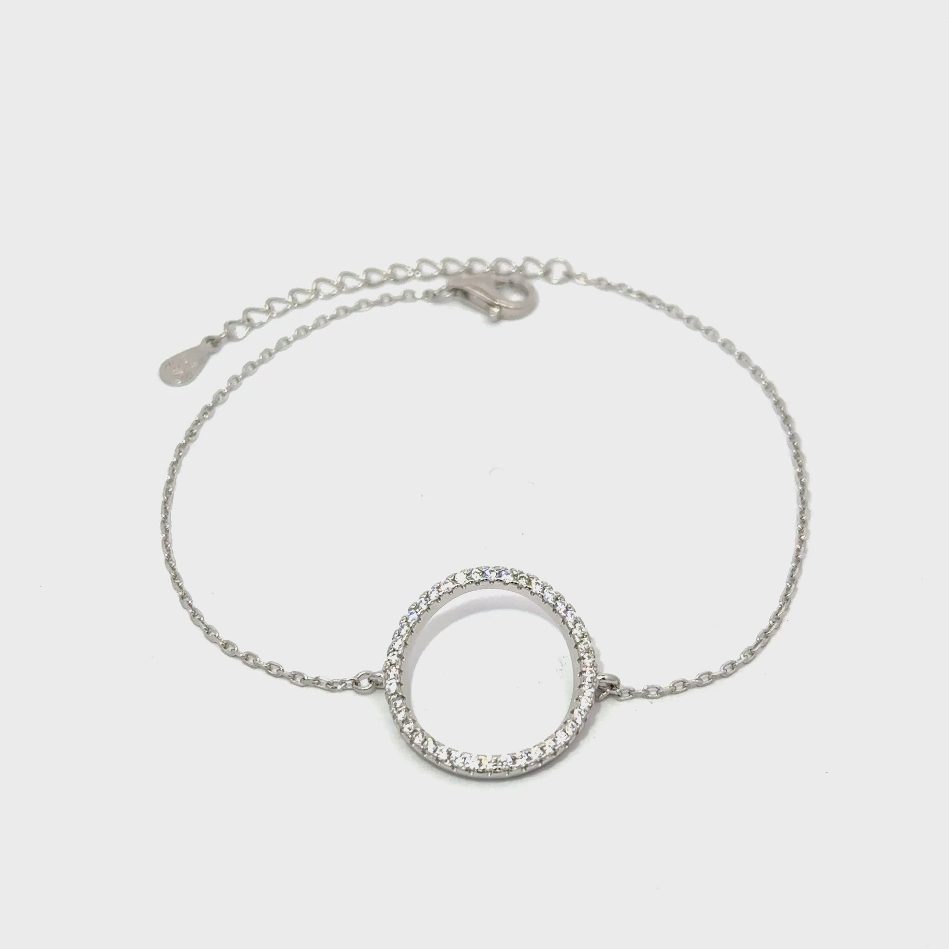 Brățară damă CERC, argint+zirconia