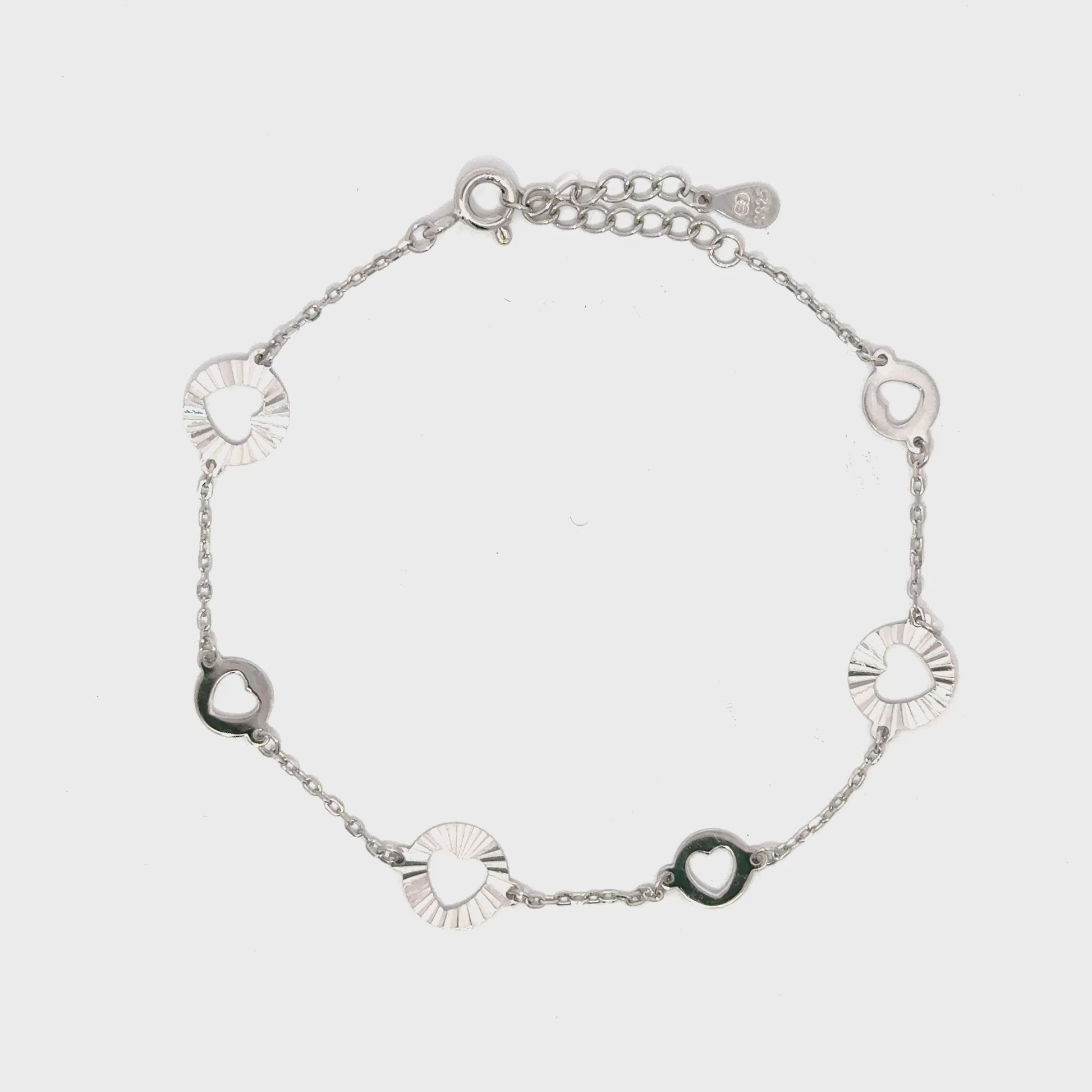 Brățară damă Inimă Decupată, argint