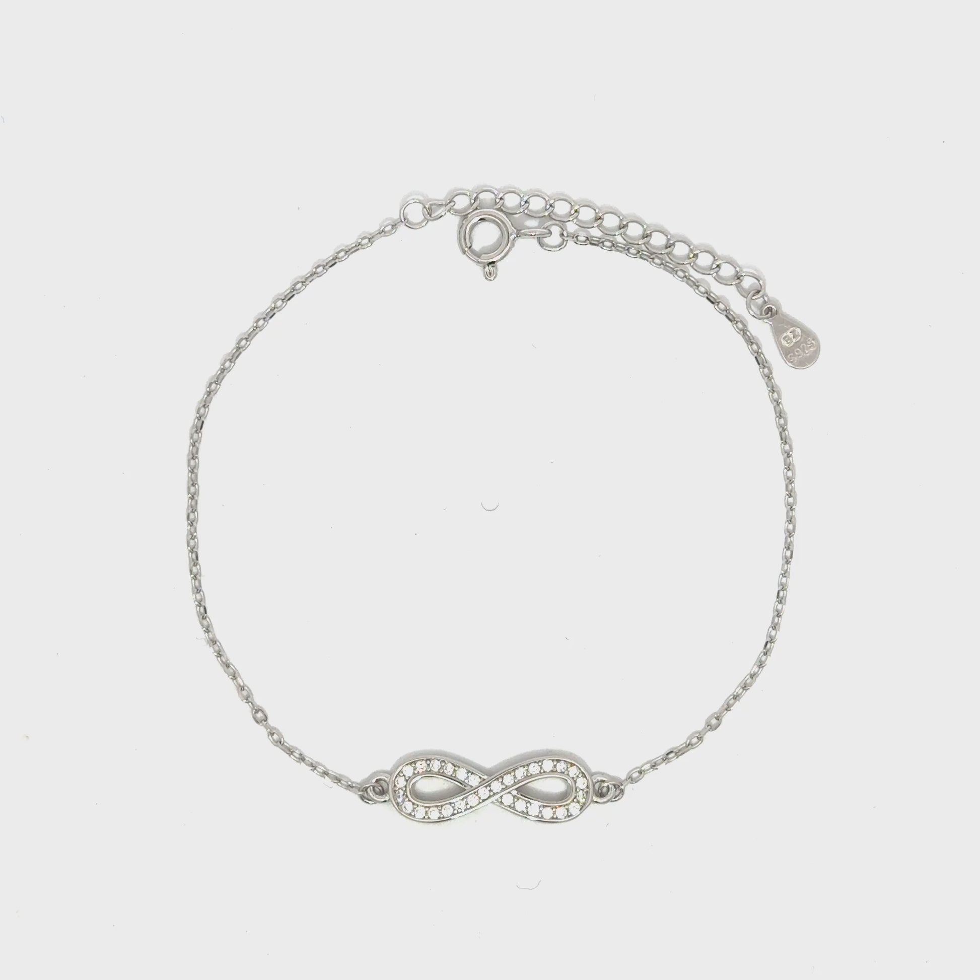 Brățară damă INFINIT PAVE, argint + zirconia