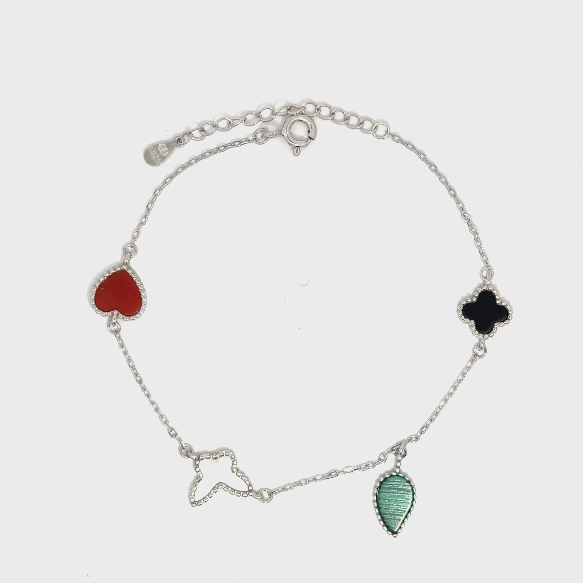 Brățară damă Simboluri Emoționale, argint