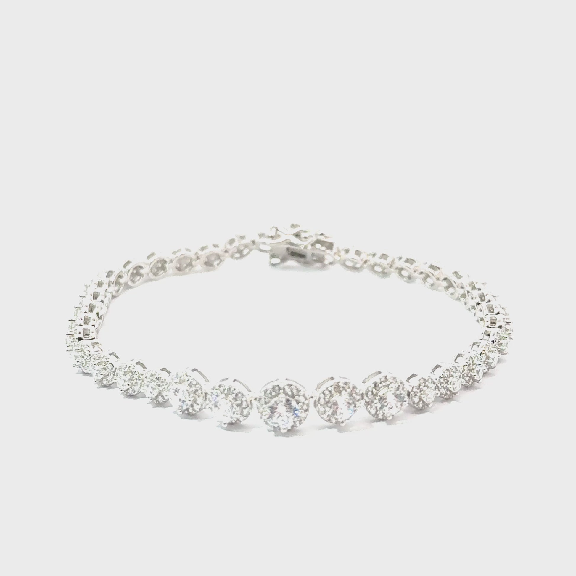 Bratara dama OCHI DE CRISTAL, argint + cristale zirconia