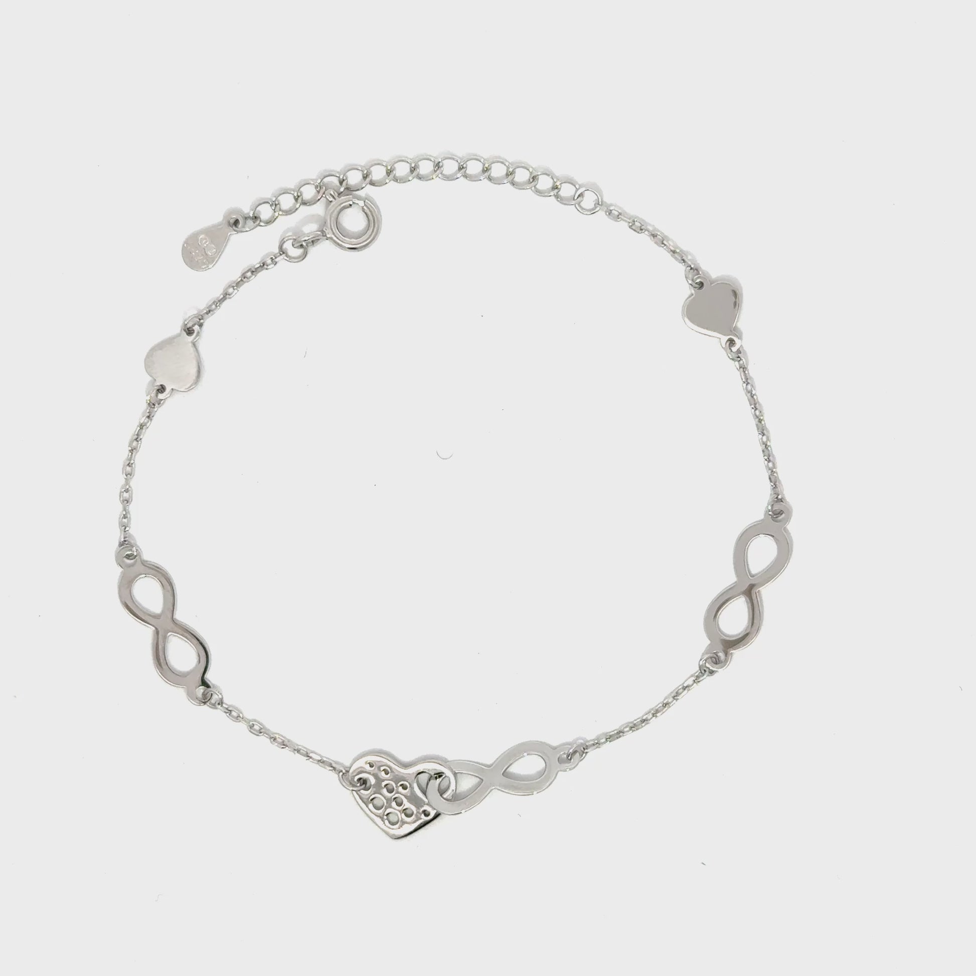 Brățară damă INFINIT-INIMĂ, argint