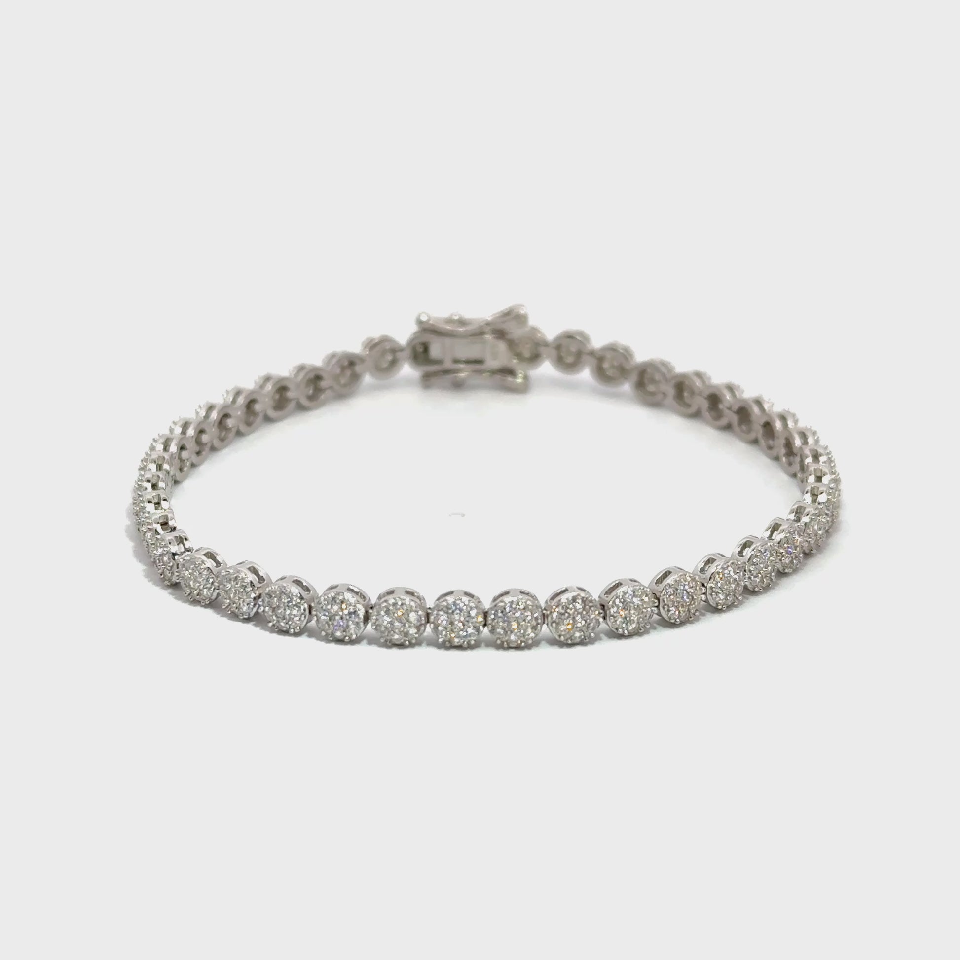 Brățară damă Tennis Pave, argint + zirconia
