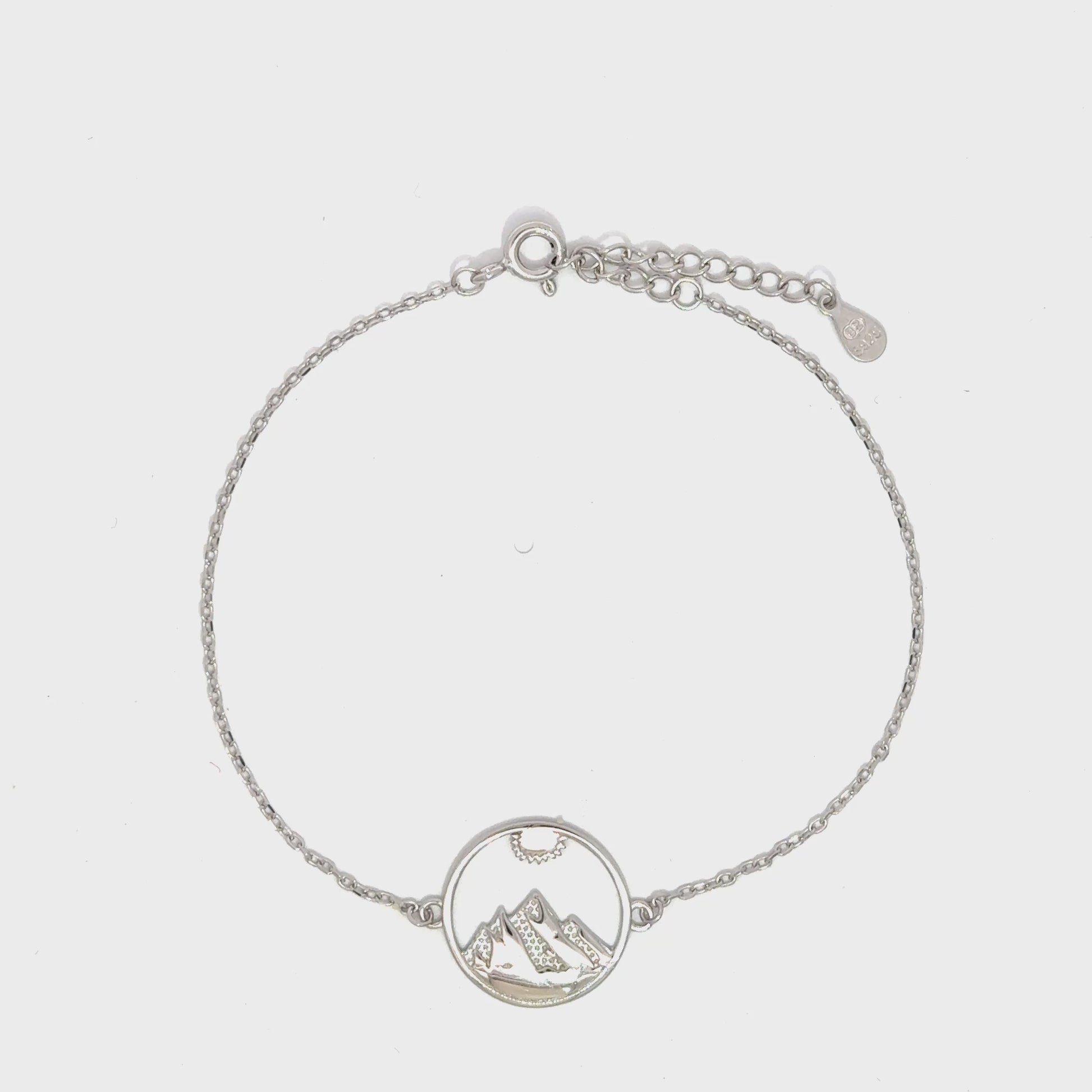 Brățară damă SOARE ȘI MUNȚI, argint