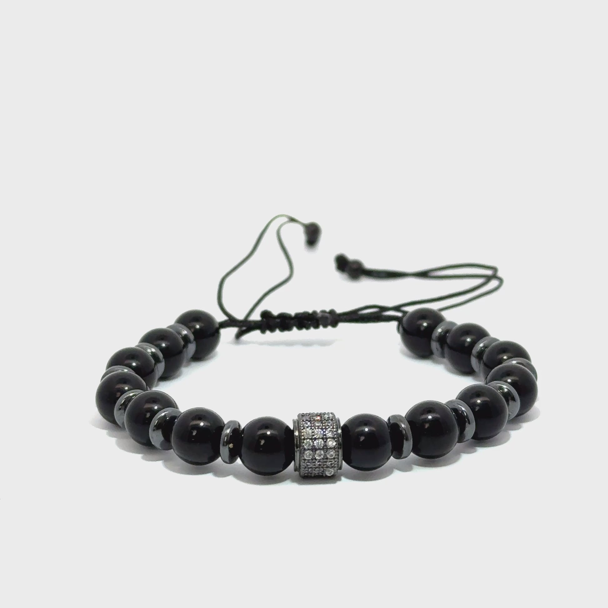 Bratara barbati din onix negru