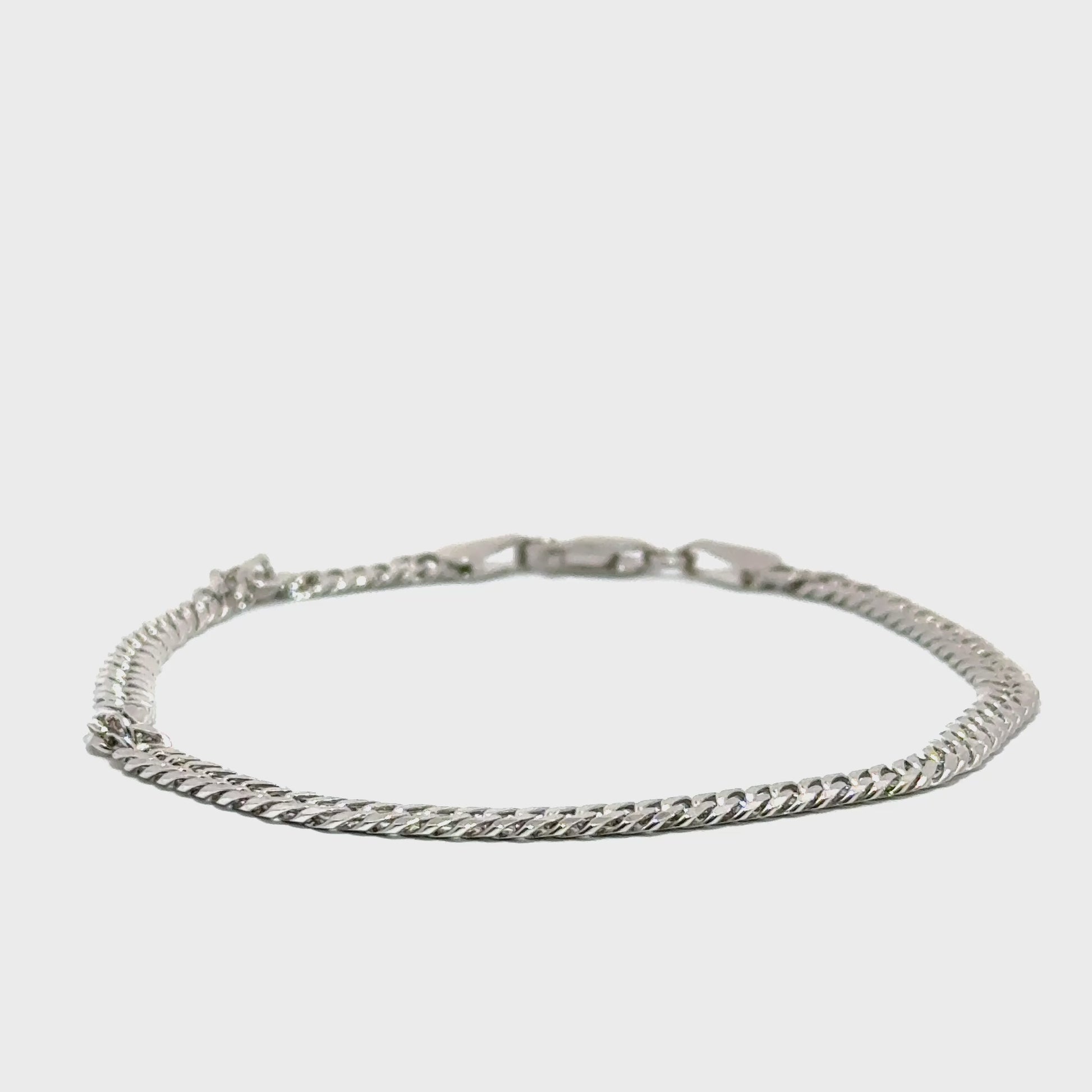 Bratara barbati din argint rodiat BBAG-06