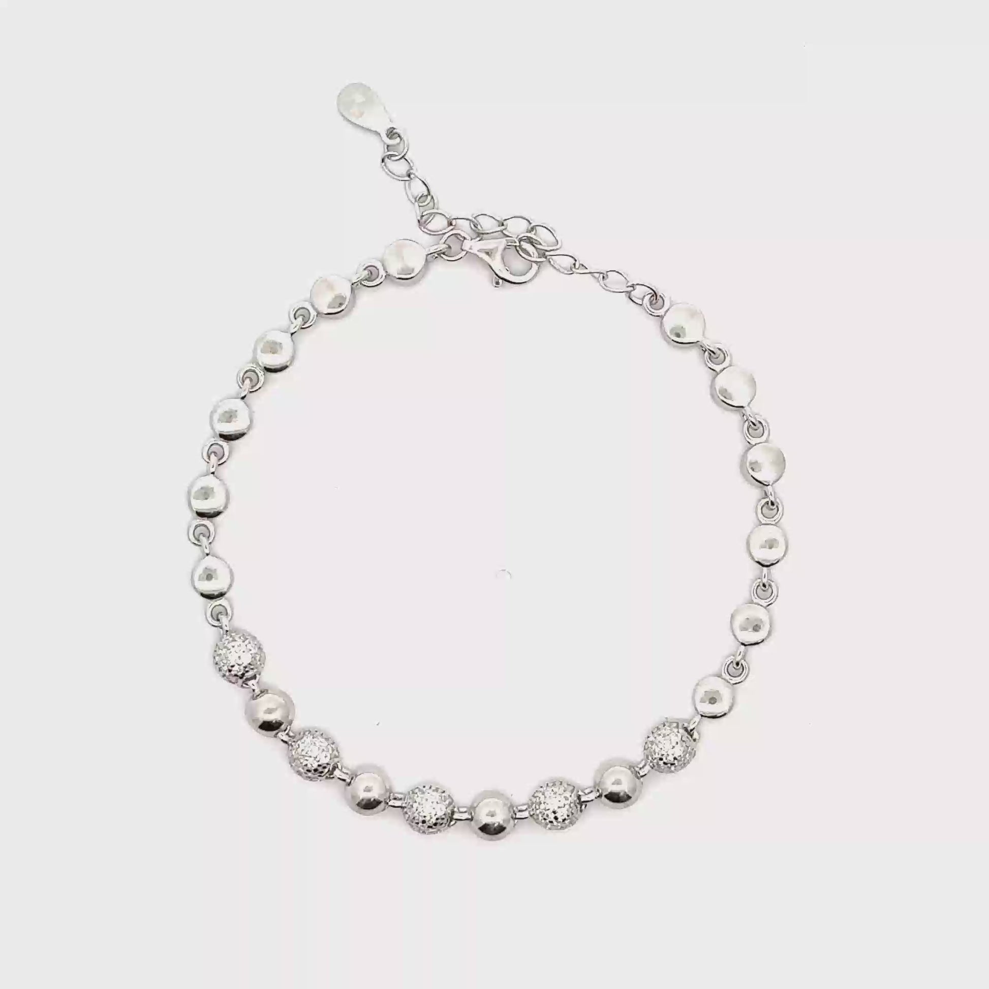 Bratara dama din argint cu accesorii pietre