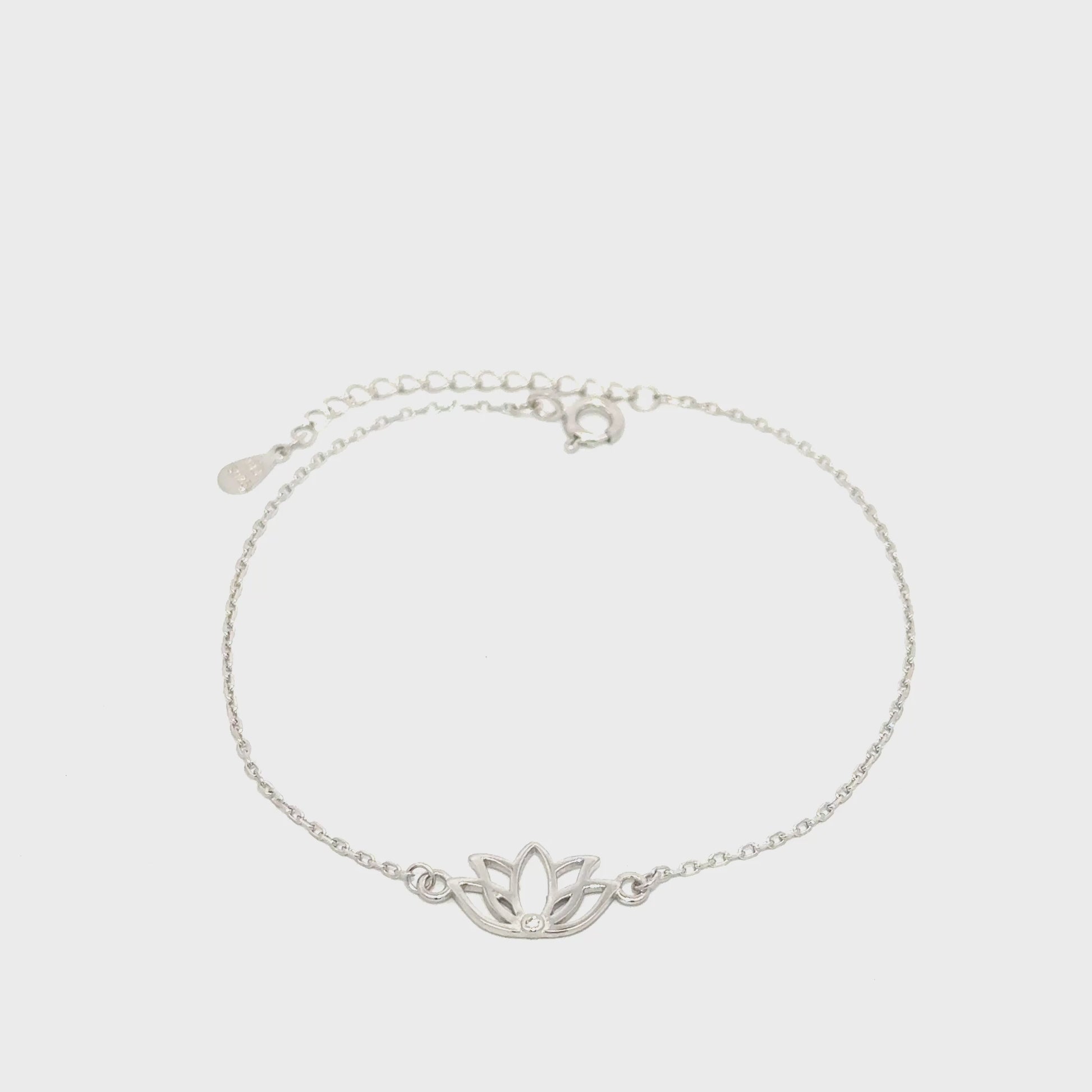 Bratara dama FLOARE DE LOTUS, argint